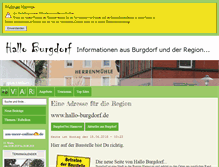 Tablet Screenshot of hallo-burgdorf.de